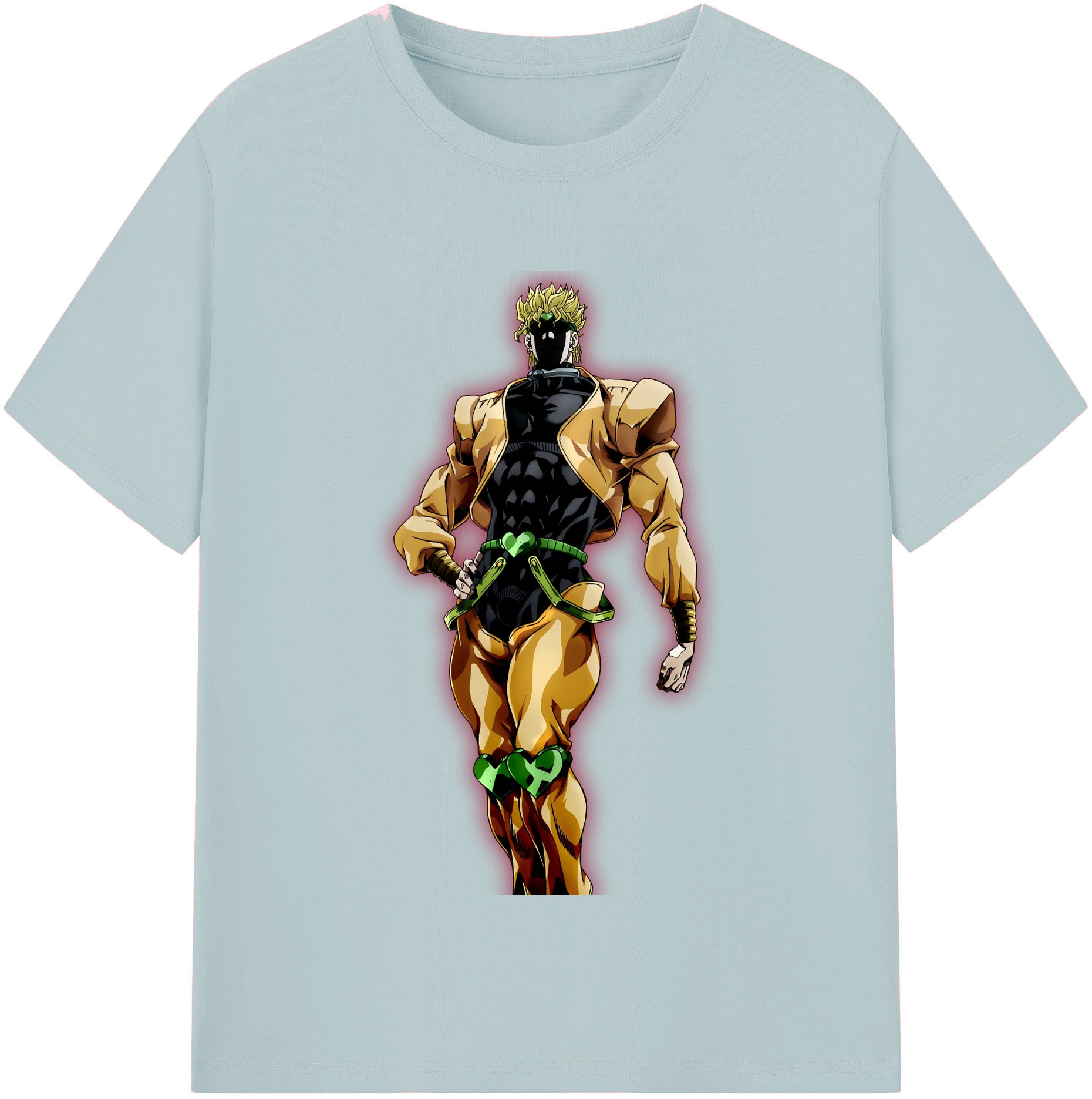 （画像用） ジョジョの奇妙な冒険 ディオ?ブランドー JoJo's Bizarre Adventure Dio Brando 綿100％半袖Tシャツ（フロントプリント）